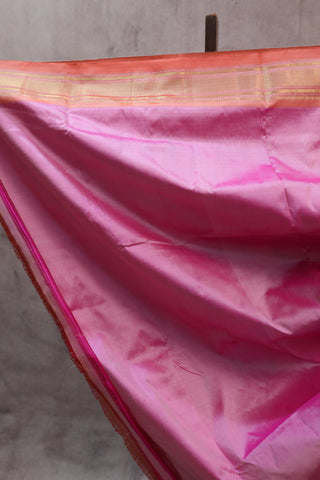 Pink Silk Paithani Saree - SRPSPS386