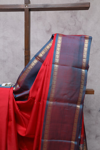 Red Kanjeevaram Silk Saree-SRRKSS201