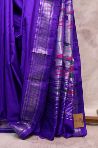 Violet Silk Paithani Saree - SRVSPS382