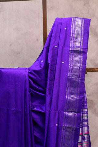 Violet Silk Paithani Saree - SRVSPS382