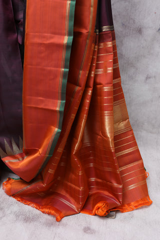 Coffee Brown Kanjeevaram Silk Saree-SRCBKSS244