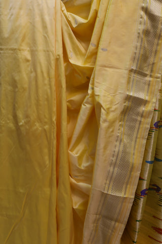 Yellow Silk Paithani Saree - SRYSPS375