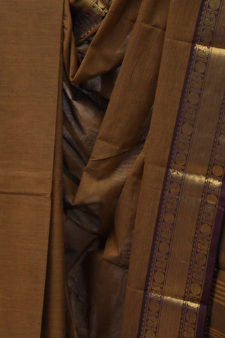 Brown  Kanchi Cotton Saree - SRSPKCS110EX