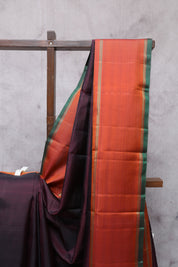 Coffee Brown Kanjeevaram Silk Saree-SRCBKSS244