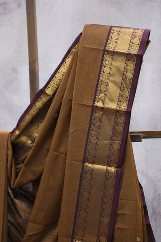 Brown  Kanchi Cotton Saree - SRSPKCS110EX