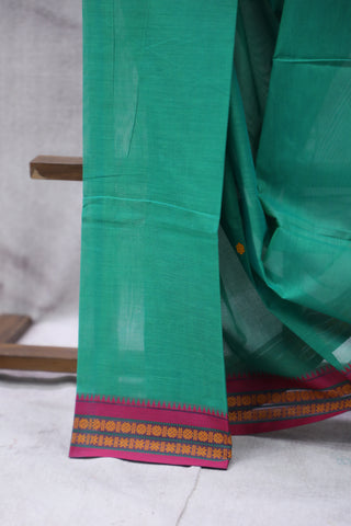 Light Green Kanchi Cotton Saree - SRSIGKCS114EX