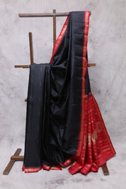Black Kanjeevaram Silk Saree-SRBKSS252