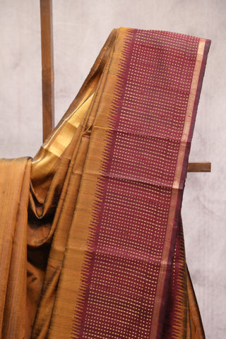 Mustard Yellow Raw Silk Saree - SRMYRSS489