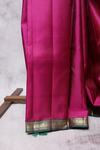 Fuchsia Pink Kanjeevaram Silk Saree-SRFPKSS224