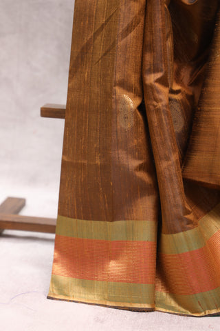 Mustard Yellow Raw Silk Saree - SRMYRSS509