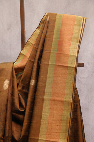 Mustard Yellow Raw Silk Saree - SRMYRSS509