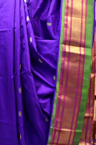 Violet Silk Paithani Saree - SRVSPS373