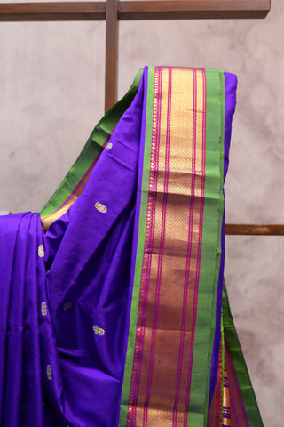 Violet Silk Paithani Saree - SRVSPS373