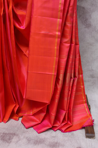 Two Tone Pink Kanjeevaram Silk Saree-SRTTPKSS249