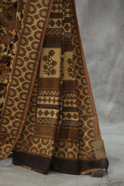 Beige HBP Cotton Saree - SRBCS1773