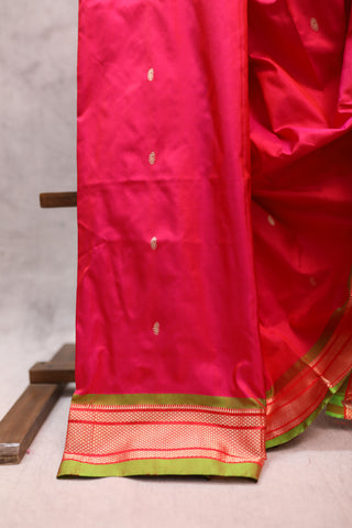 Pink Silk Paithani Saree - SRPSPS378