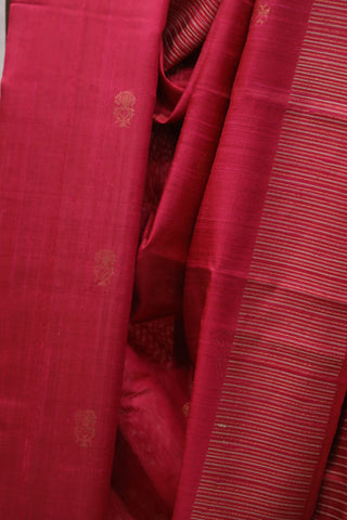 Rani Pink Raw Silk Saree - SRRPRSS512