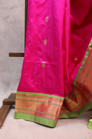 Pink Silk Paithani Saree - SRPSPS370