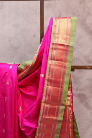 Pink Silk Paithani Saree - SRPSPS370