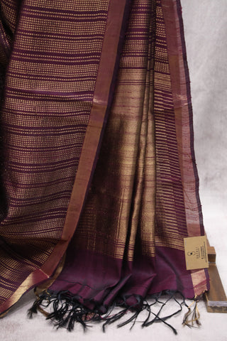 Purple Raw Silk Saree - SRPRSS501