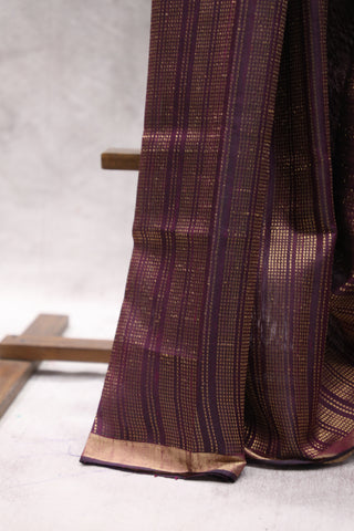 Purple Raw Silk Saree - SRPRSS501