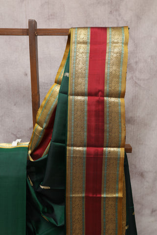 Green Kanjeevaram Silk Saree-SRGKSS218