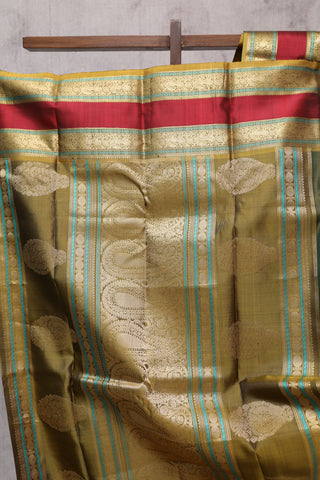 Green Kanjeevaram Silk Saree-SRGKSS218