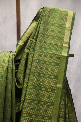 Light Green Raw Silk Saree - SRLGRSS505