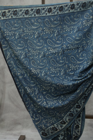 Blue HBP Cotton Saree - SRBCS1775