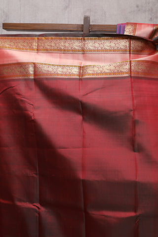 Two Tone Magenta Kanjeevaram Silk Saree-SRTTMKSS222