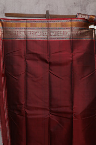 Black Kanjeevaram Silk Saree-SRBKSS229