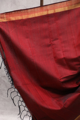 Dark Purple Raw Silk Saree - SRDPRSS493