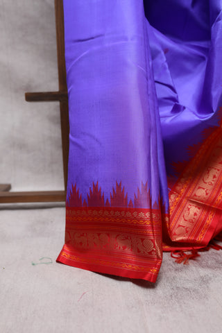 Purple Kanjeevaram Silk Saree-SRPKSS227