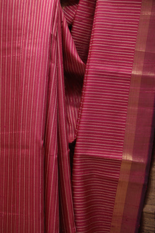 Rani Pink Raw Silk Saree - SRRPRSS494