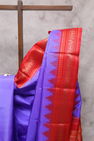 Purple Kanjeevaram Silk Saree-SRPKSS227