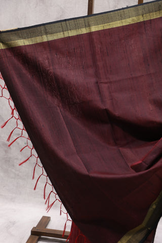 Rani Pink Raw Silk Saree - SRRPRSS494