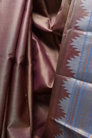 Brown Kanjeevaram Silk Saree-SRBKSS228