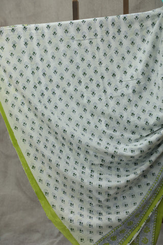 Light Green HBP Cotton Saree - SRPLGCS1781