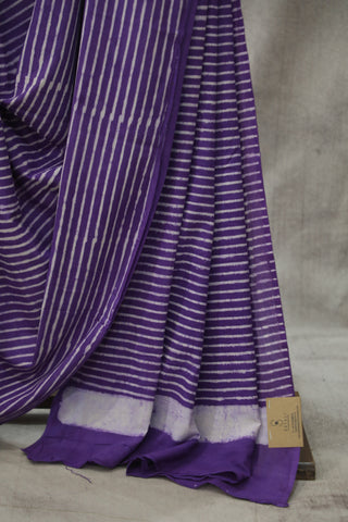 Purple HBP Cotton Saree - SRPCS1780