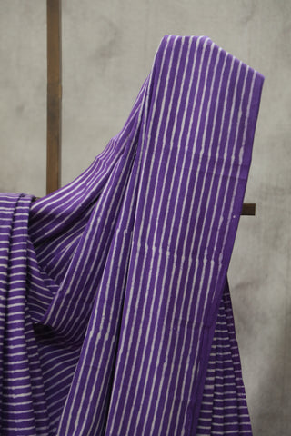 Purple HBP Cotton Saree - SRPCS1780