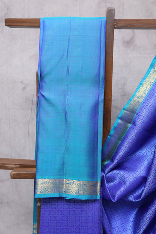 Blue Kanjeevaram Silk Saree-SRBKSS255