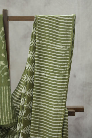 Light Green HBP Cotton Saree - SRLGCS1753