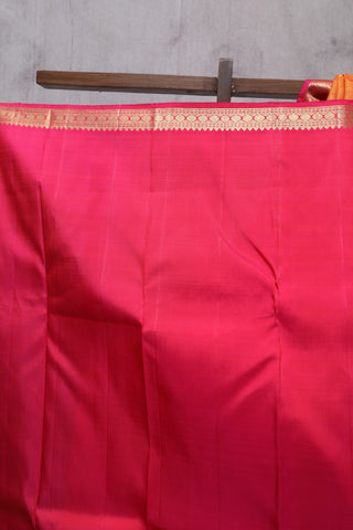 Orange-Mustard Kanjeevaram Silk Saree-SROMKSS254