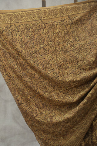 Brick Orange HBP Cotton Saree - SRBOCS1800