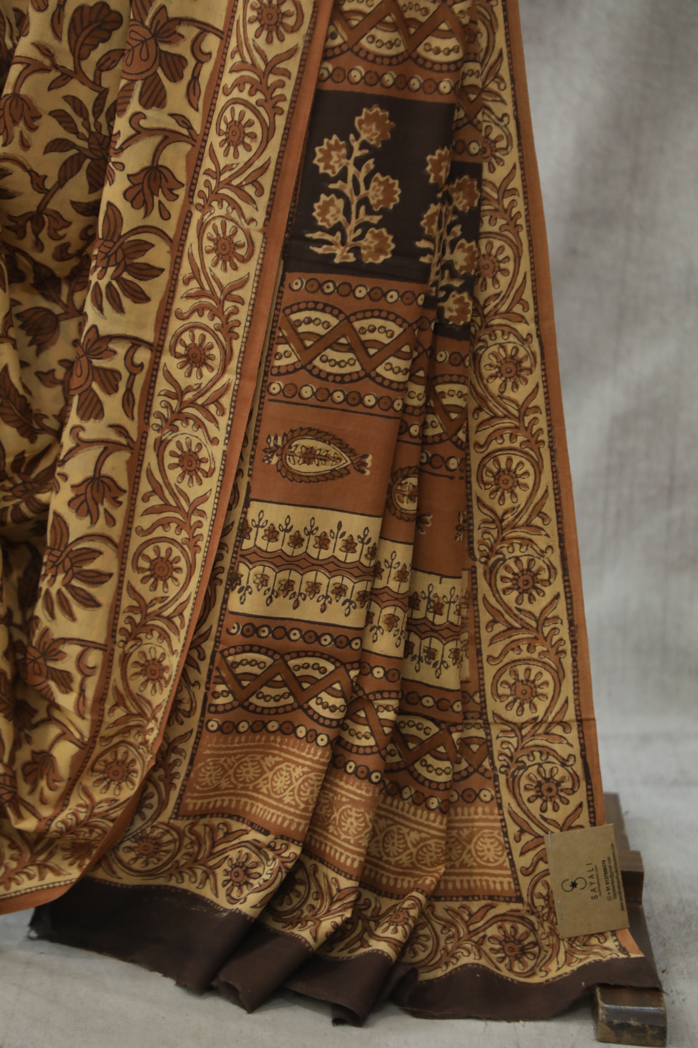 Beige HBP Cotton Saree - SRBCS1797