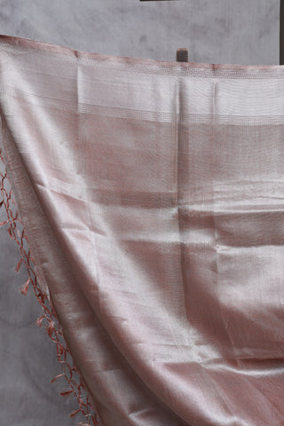 Mauve Tissue Tussar Silk Saree-SRMTTSS71