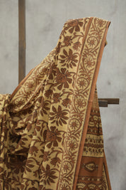 Beige HBP Cotton Saree - SRBCS1797