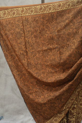 Brick Orange HBP Cotton Saree - SRBOCS1797