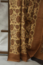 Beige HBP Cotton Saree - SRBCS1798