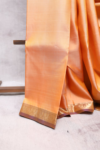 Light Biscuit Kanjeevaram Silk Saree-SRLBKSS213